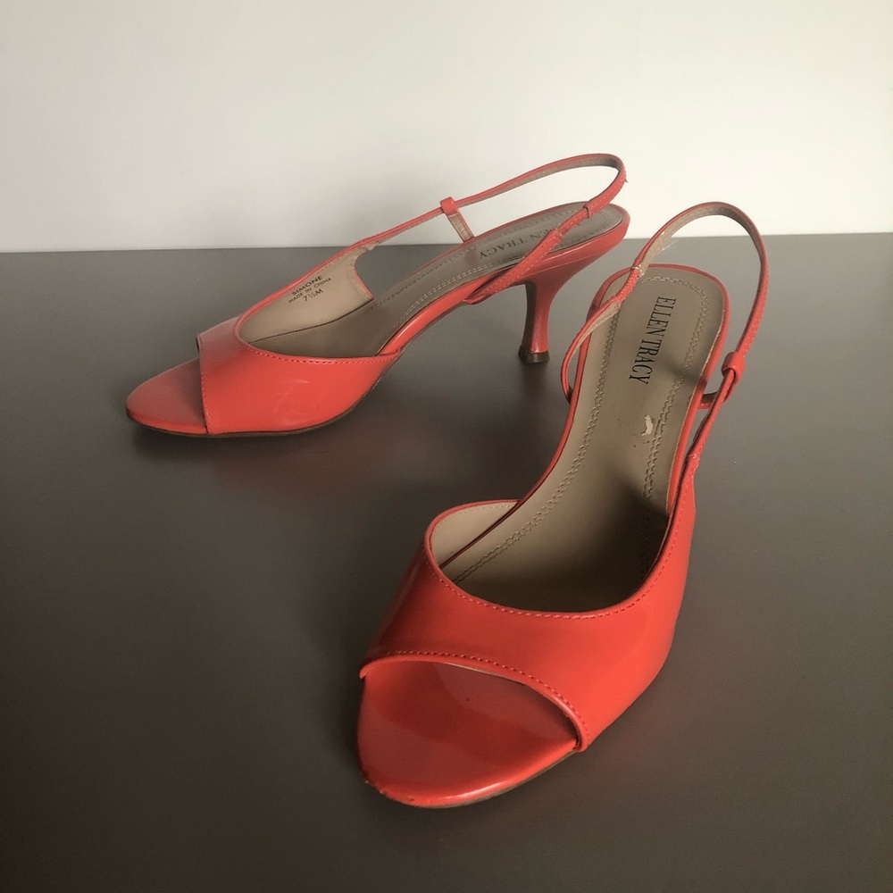 Coral sling-backs